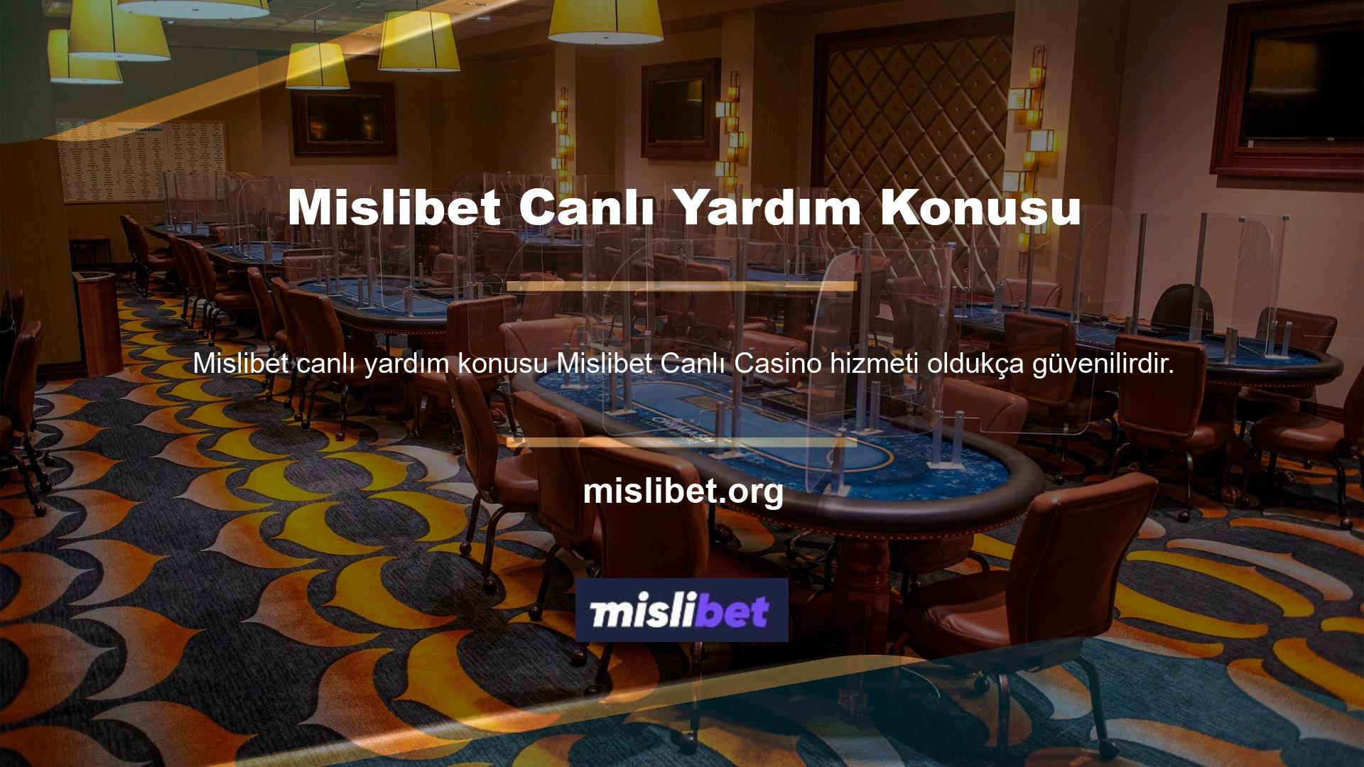 Mislibet Canlı Casino Canlı Yardım temasıyla tasarlanan bu mavi web siteleri oldukça popülerdir